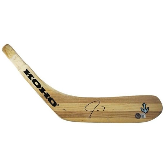 Jordan Eberle Signed Seattle Kraken Ice Hockey Stick Blade Beckett Autograph COA - Picture 2 of 6